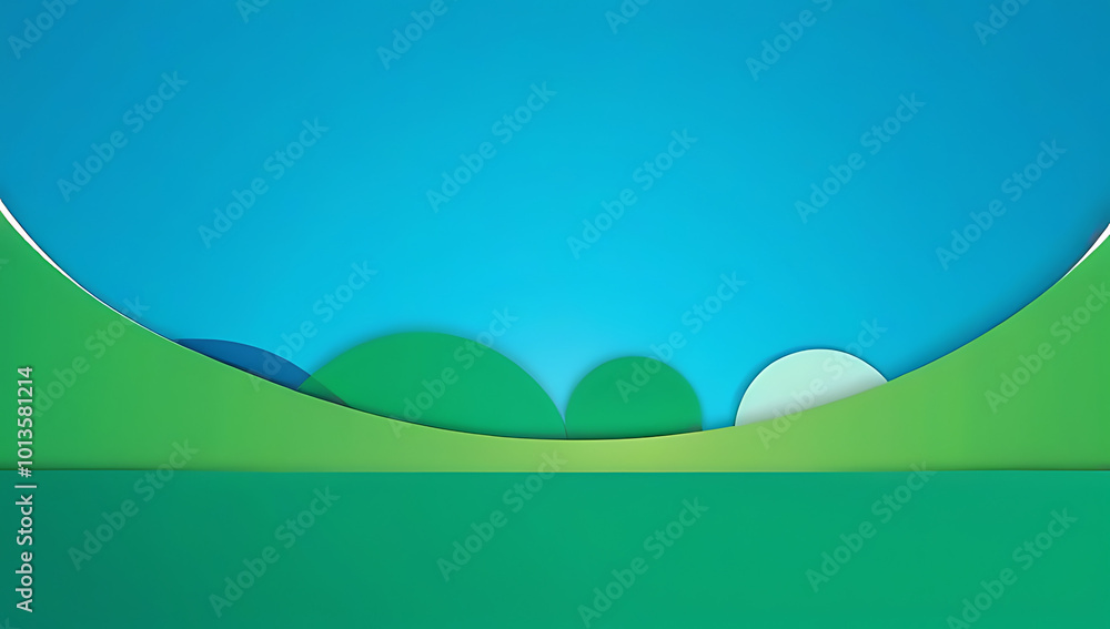 Obraz premium abstract green blue bokeh background perfect christmas spring concepts