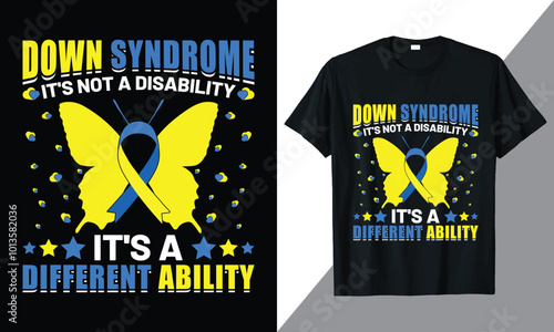 Down Syndrome Graphic T-shirt Design