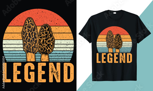 Morel Mushroom T-shirt Graphic Design