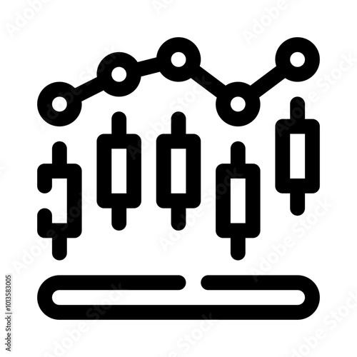Stock Market Chart line icon