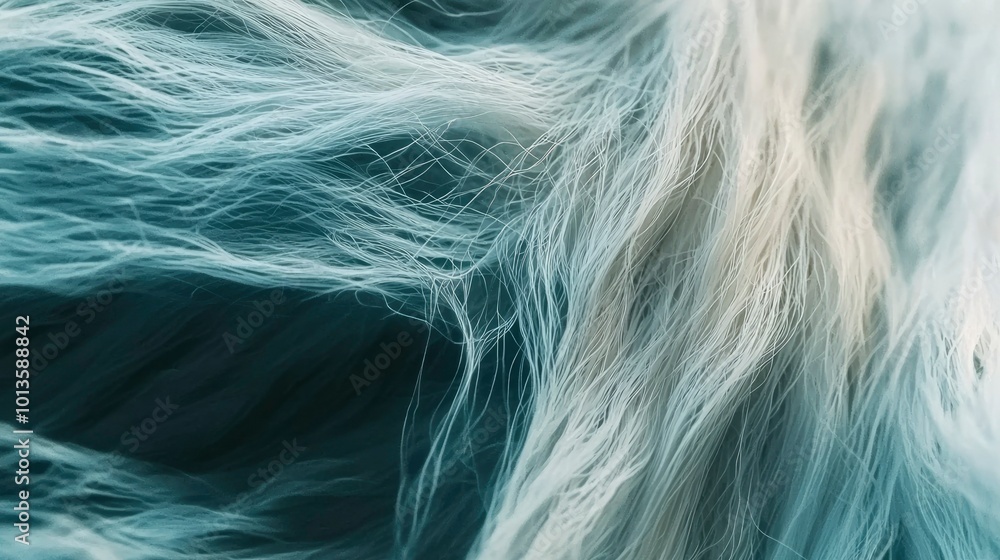 Close-up of White Hair Strands on a Dark Background Close-up of White Hair Strands on a Dark Background