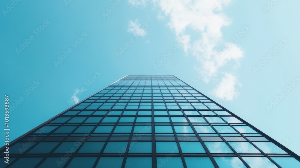 Minimalist Urban Structure, solitary building contrasts with a clear sky, embodying simplicity and modern architectural elegance Minimalist Urban Structure, solitary building contrasts with a clear sky, embodying simplicity and modern architectural elegance