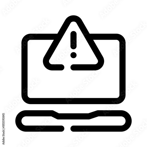 Malware Alert line icon