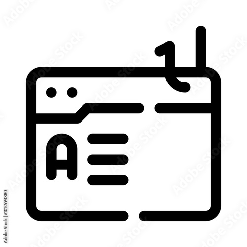 Phishing Website line icon