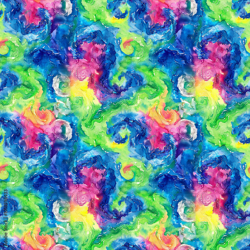 Vibrant abstract swirls of color creating a mesmerizing pattern in a playful design Vibrant abstract swirls of color creating a mesmerizing pattern in a playful design
