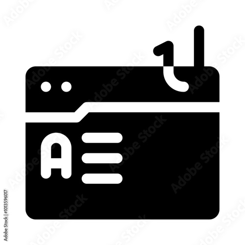 Phishing Website glyph icon