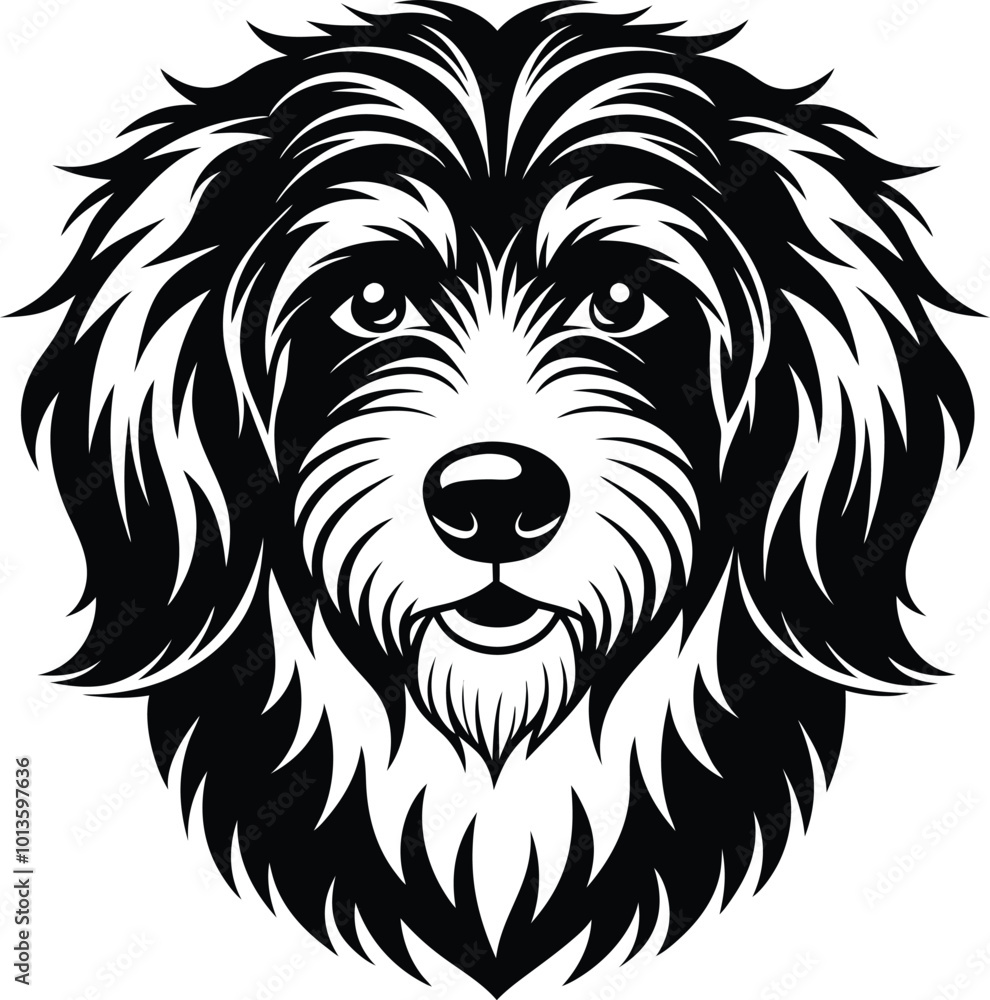 Bernedoodle Dog different poses silhouette vector design Bernedoodle Dog different poses silhouette vector design