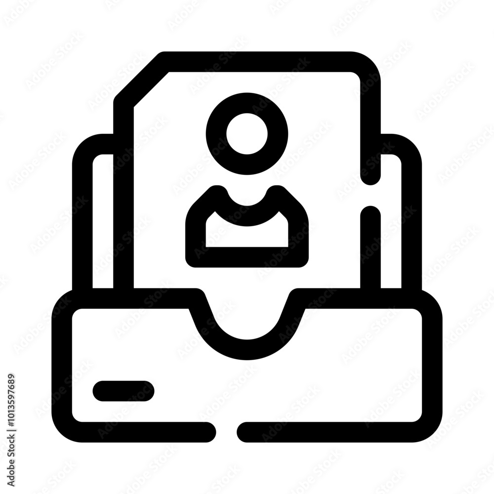 Portfolio line icon Portfolio line icon