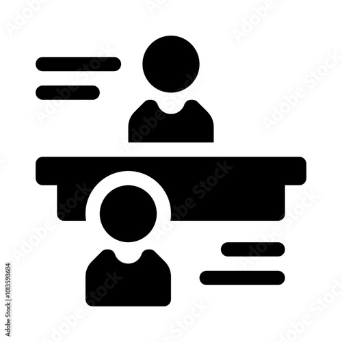 Job Interview glyph icon