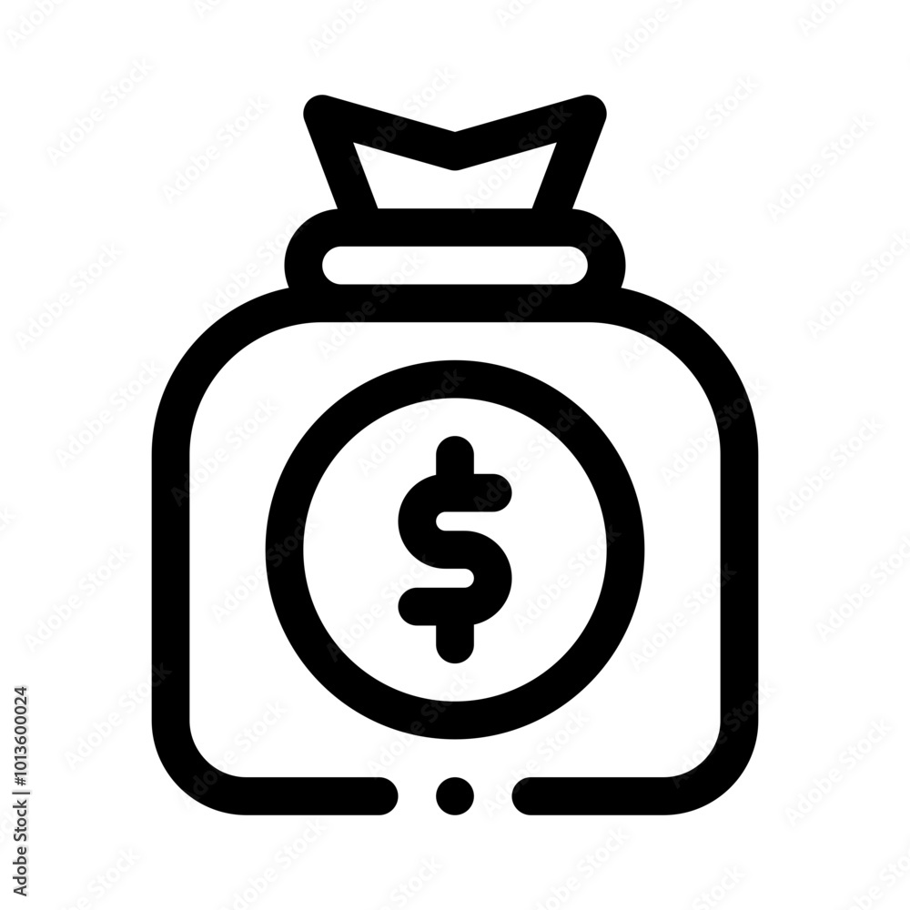 Money Bag line icon Money Bag line icon