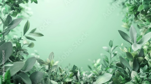 Wallpaper Mural Freshly Harvested Organic Herbs with Simple Layout Torontodigital.ca