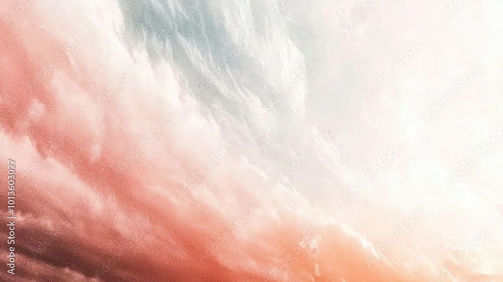Abstract Pink and White Cloud Formation in Sky Abstract Pink and White Cloud Formation in Sky