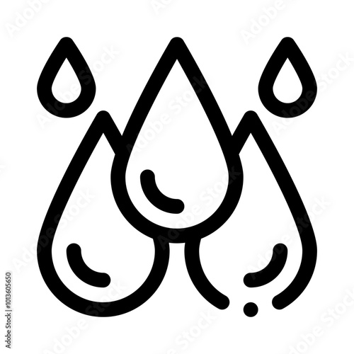 Rain Drop line icon