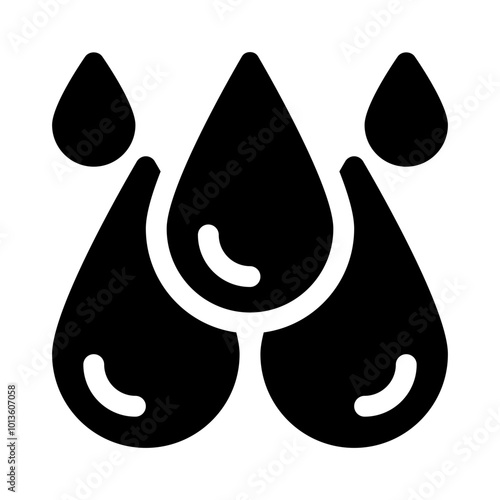 Rain Drop glyph icon