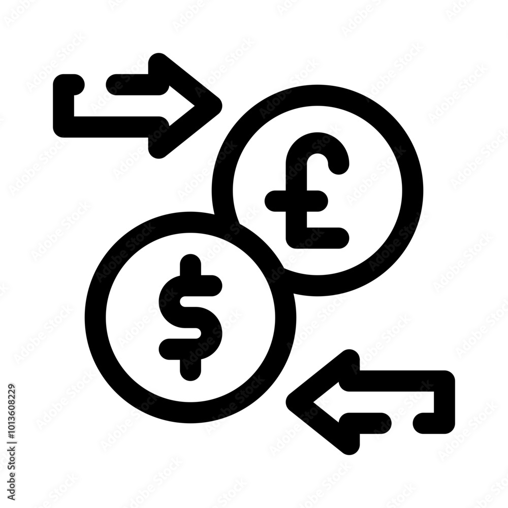 Currency Exchange line icon Currency Exchange line icon