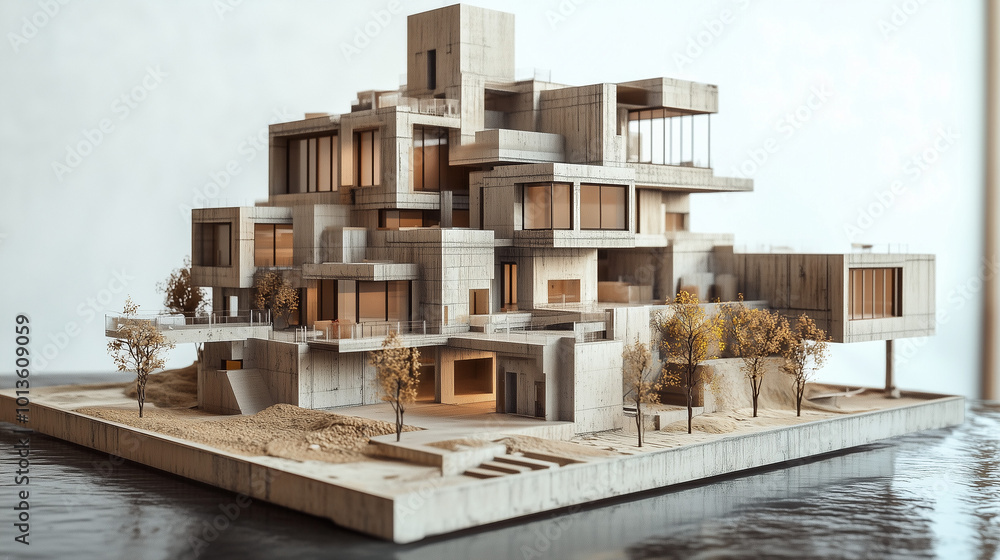 external view of modern architectural project external view of modern architectural project