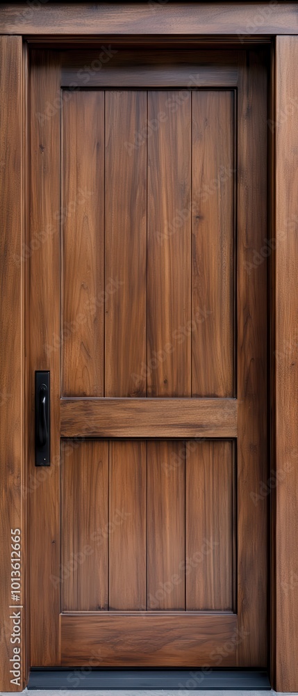 Wooden door with natural finish on white isolate background. Wooden door with natural finish on white isolate background.