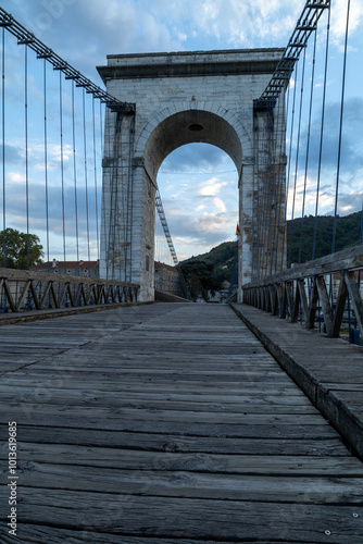 Tain-l'Hermitage old wooden bridge