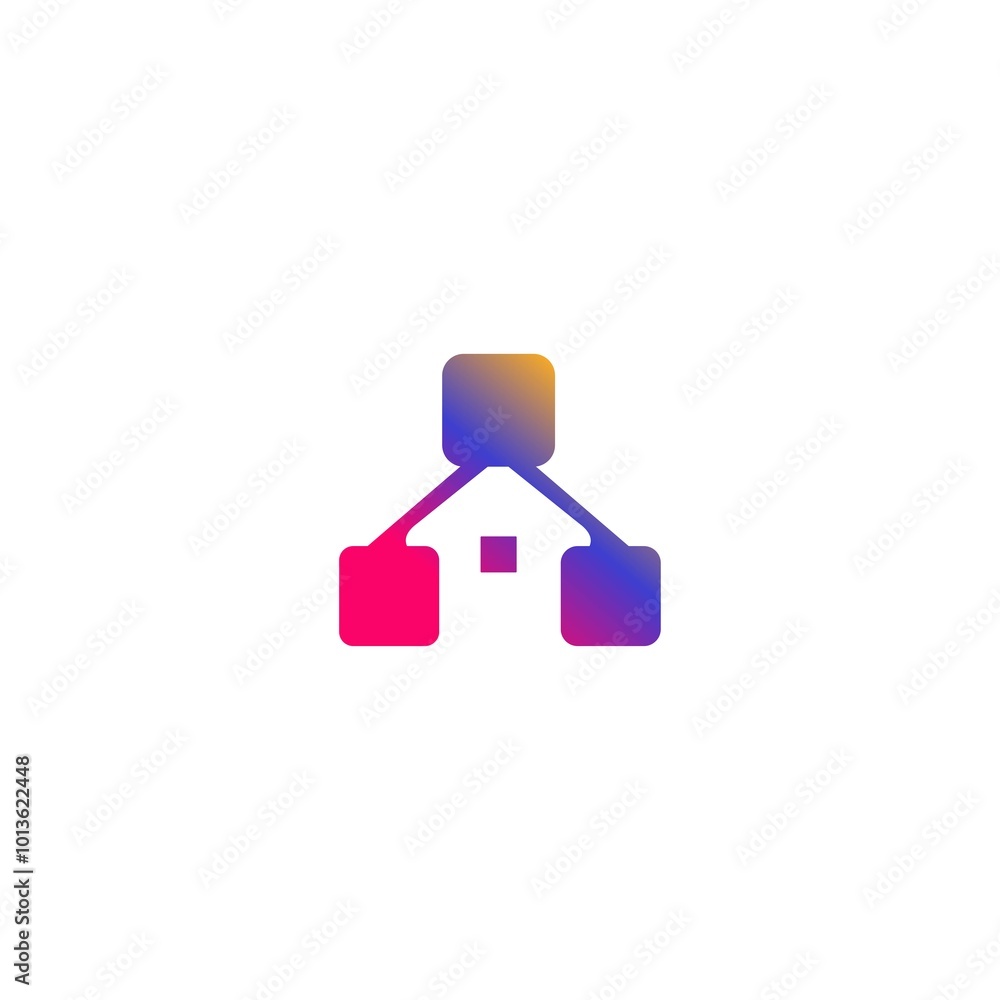 flowchart generic vector logo gradient icon flowchart generic vector logo gradient icon