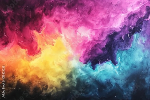 Abstract, neon, smoky backgrounds