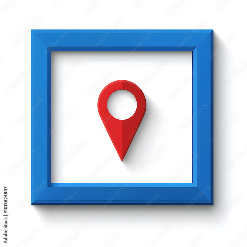 Premium Vector, Billboard mock-up on map blue color design Premium Vector, Billboard mock-up on map blue color design