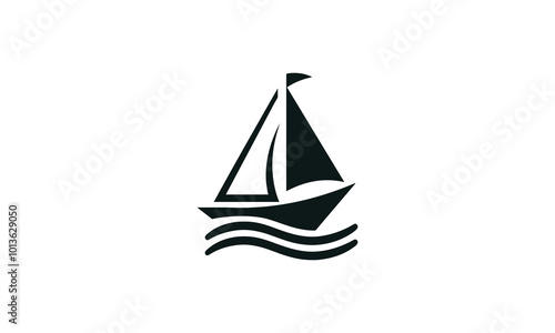 Yacht logo design vector template yacht vector illustration logo design, Sailing icon, Sea Ocean Sailing Adventure Travel Trip Transportation logo design