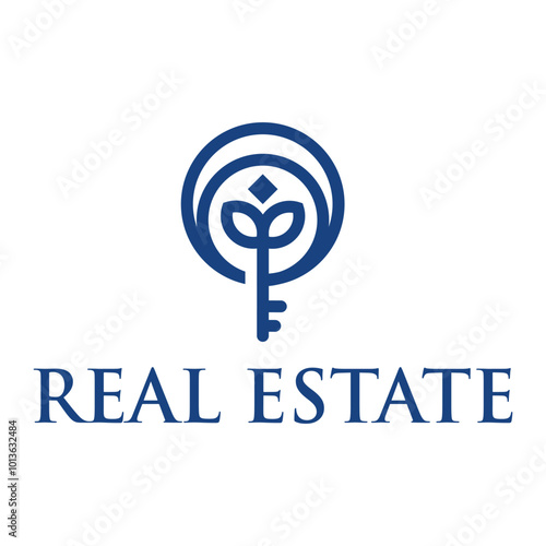 real estate flat minimalist logo design