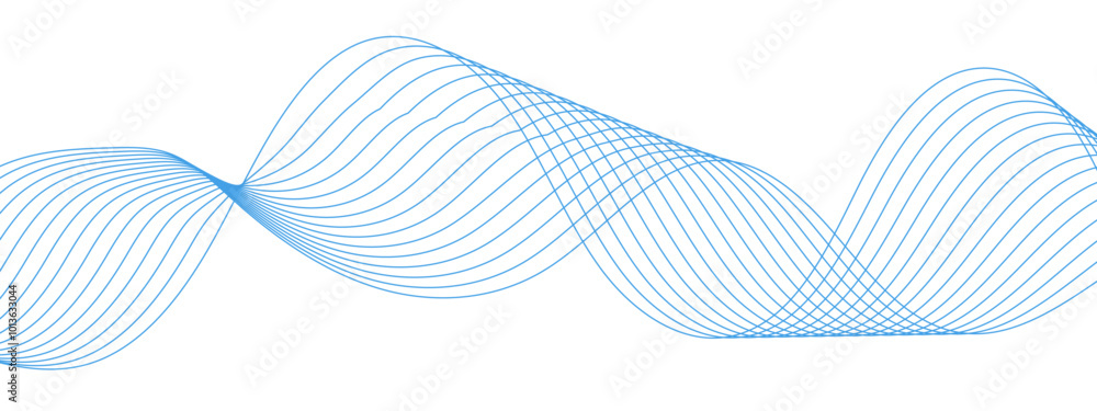 Wavy lines swoosh on a white background. Luxury, beauty, and thin curves swirl like a flowing stream with digital frequency. Modern art, technology, motion graphics.Wave lines for banners, template Wavy lines swoosh on a white background. Luxury, beauty, and thin curves swirl like a flowing stream with digital frequency. Modern art, technology, motion graphics.Wave lines for banners, template