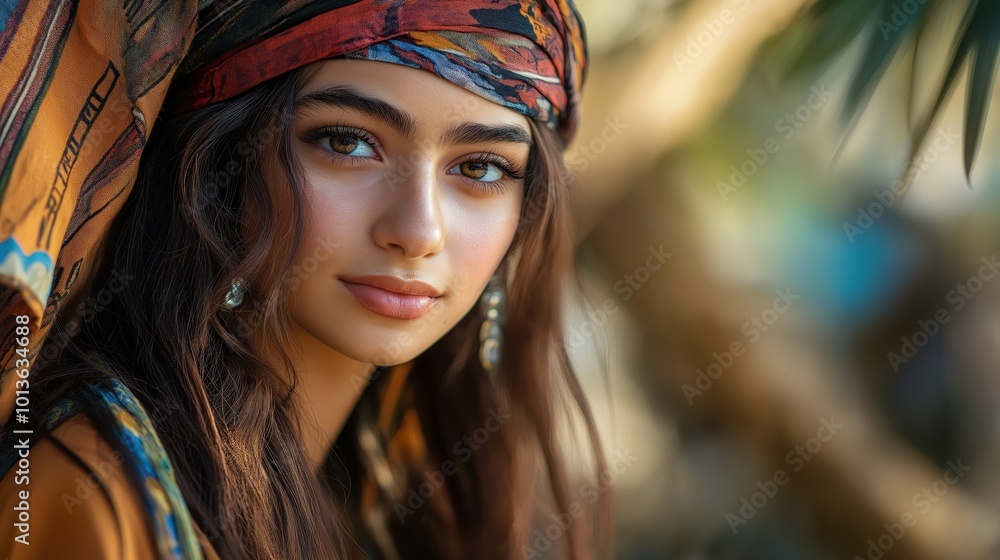 Naklejka premium portrait of a woman