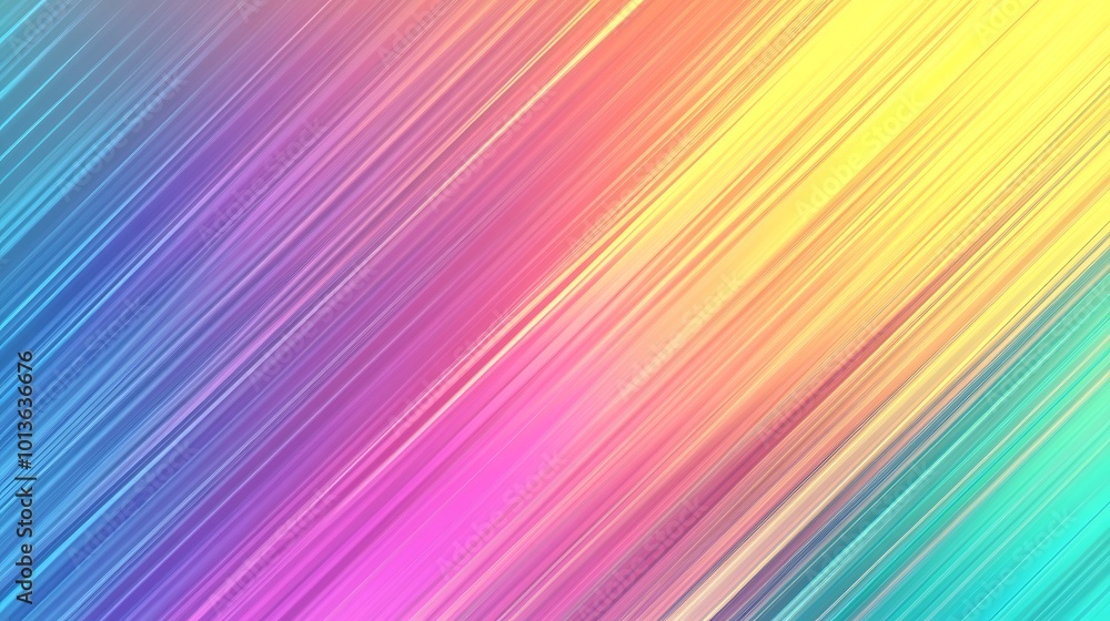 Abstract background with diagonal lines in vibrant colors like pink, yellow, blue, and purple. Abstract background with diagonal lines in vibrant colors like pink, yellow, blue, and purple.
