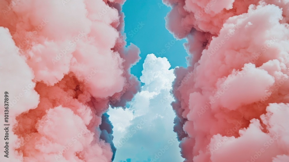 A Sky Divided By Pink Clouds A Sky Divided By Pink Clouds