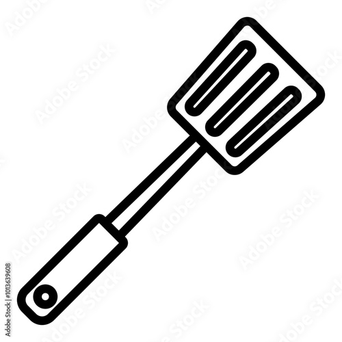 spatula line icon.