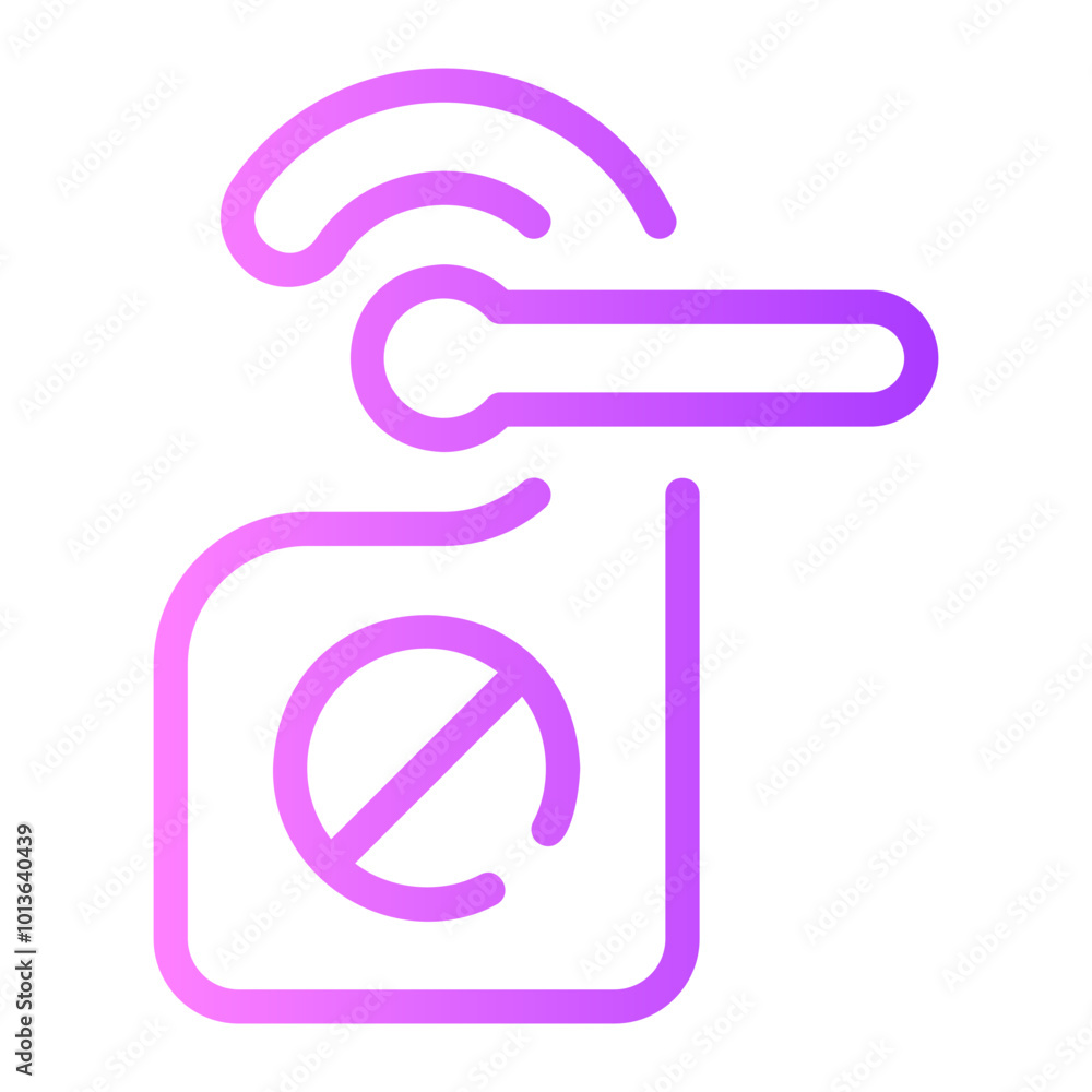 do not disturb gradient icon do not disturb gradient icon