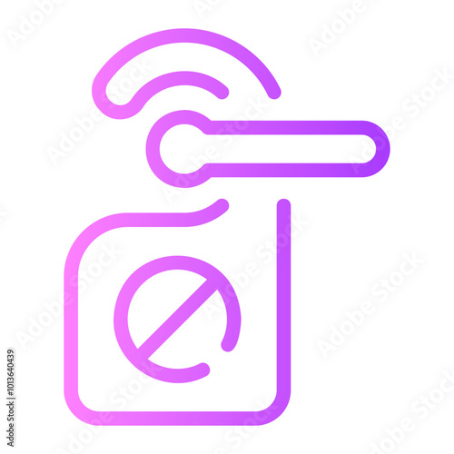 Free Download do not disturb gradient icon - GFXLoad