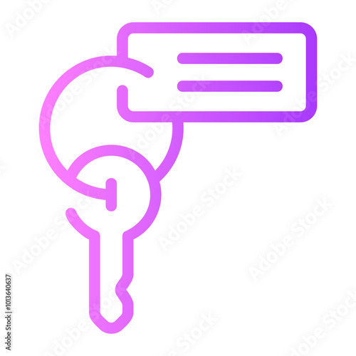 room key gradient icon