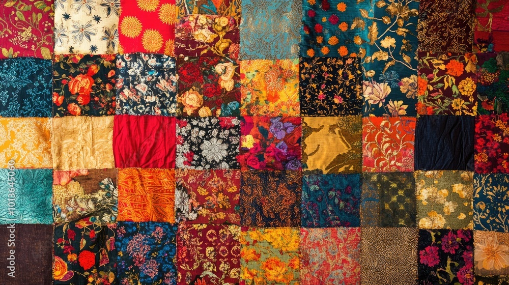 Intricately designed South Asian fabric art, no one in sight, with ample space for text or design. Intricately designed South Asian fabric art, no one in sight, with ample space for text or design.