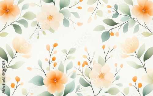 Vintage floral texture art background