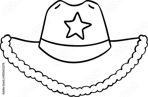 Christmas cowboy hat