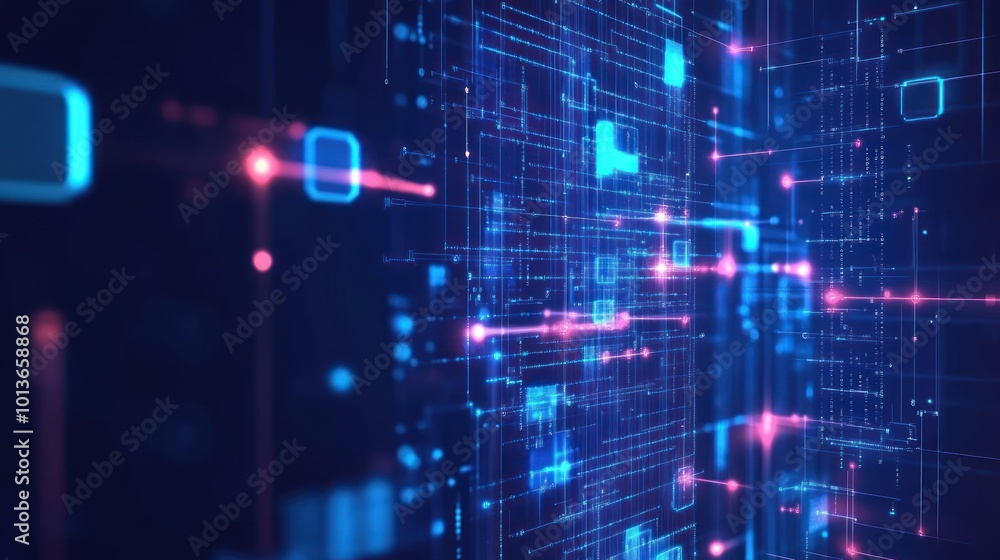 Abstract technology big data background concept Abstract technology big data background concept