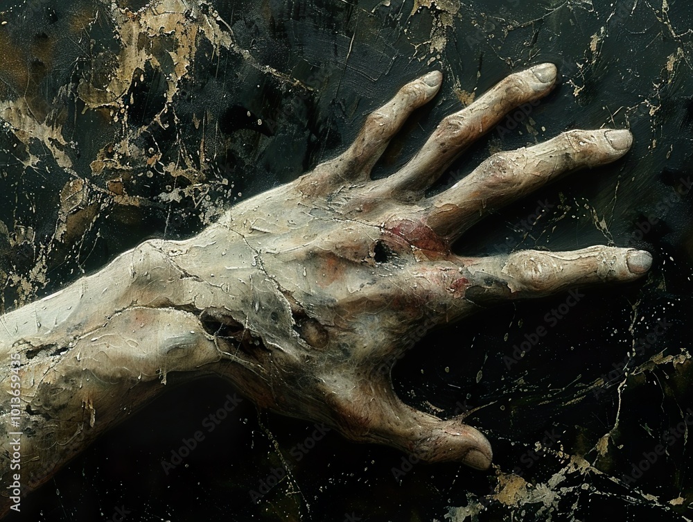 A Hand Reaching Out: A Study in Decay and Darkness A Hand Reaching Out: A Study in Decay and Darkness