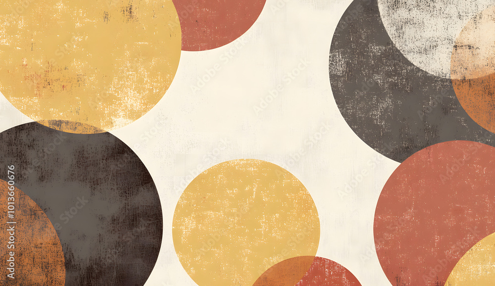 Abstract Geometric Shapes with Grunge Texture Abstract Geometric Shapes with Grunge Texture