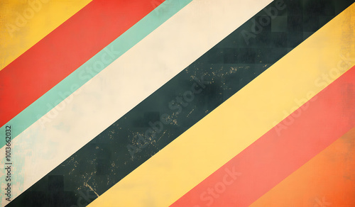 Retro Diagonal Striped Grunge Background