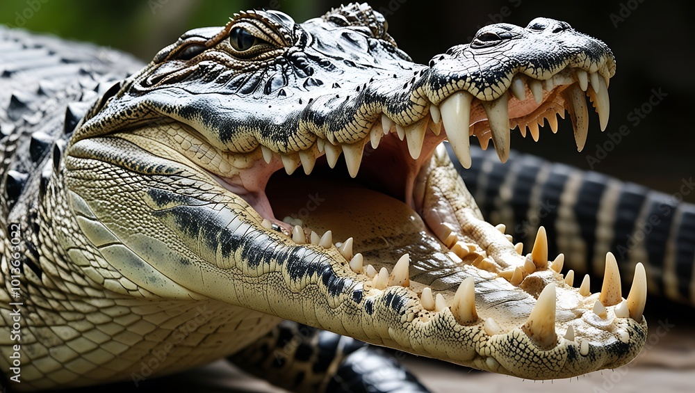 Obraz premium Explore the majestic world of alligators through this high-resolution 8K photography collection. Each image captures the raw beauty, power, and mystery of these ancient reptiles in their natural habit
