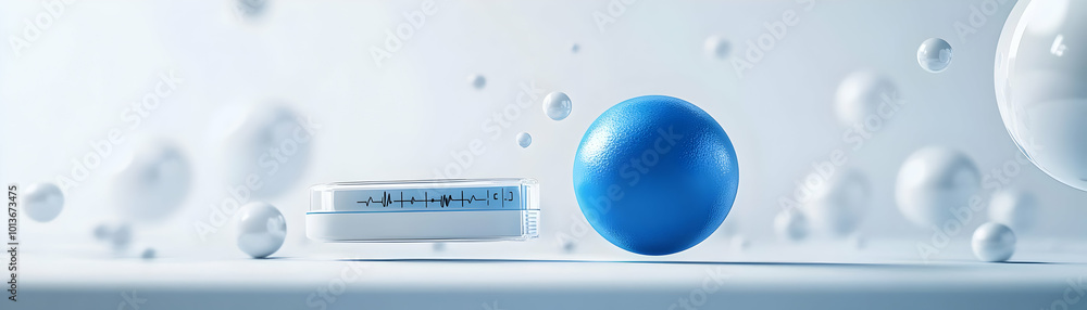Minimalistic Design of Floating Blue Circle Symbol with Glucose Meter - World Diabetes Day Concept for Health Awareness in Photo Stock Minimalistic Design of Floating Blue Circle Symbol with Glucose Meter - World Diabetes Day Concept for Health Awareness in Photo Stock