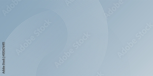 Abstract grey background with dynamic circle lines simple