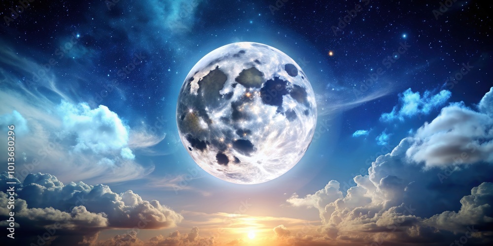 Full moon glowing brightly in the night sky, lunar, celestial, moonlight, nocturnal, astronomy, planet, space, lunar cycle Full moon glowing brightly in the night sky, lunar, celestial, moonlight, nocturnal, astronomy, planet, space, lunar cycle