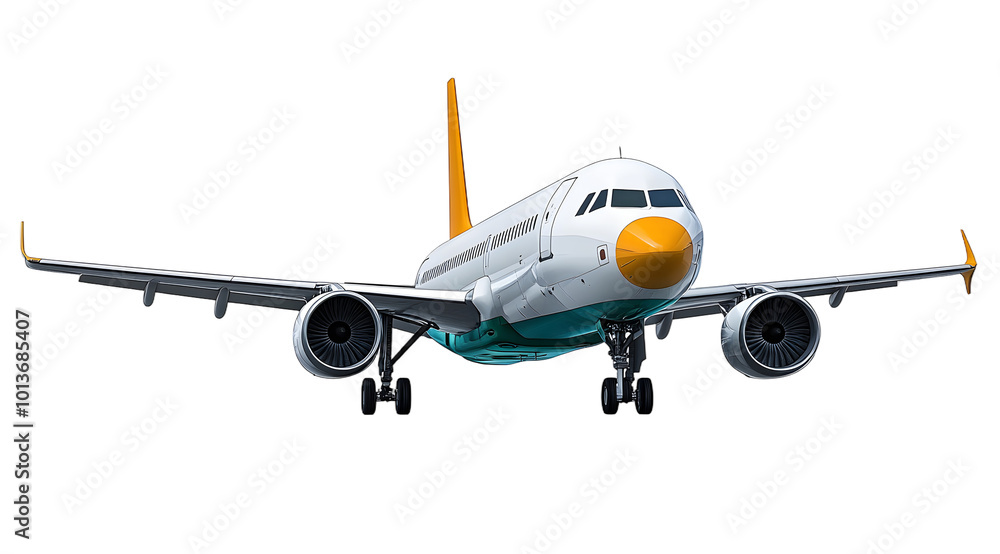 Obraz premium Airplane isolated