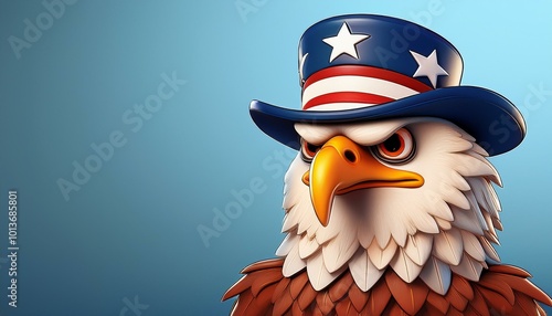 Angry Cartoon American Bald...