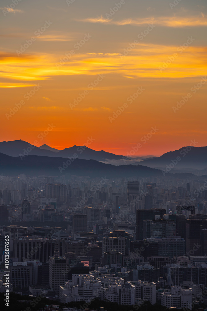 Sunrise over Seodaemun Ansan Sunrise over Seodaemun Ansan