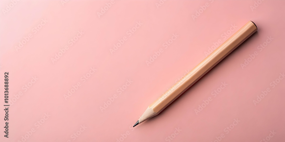 Pencil on Pink: Minimalist Stationery Photography 